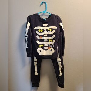(3/$10) 5/5A Boys, Carter's, Halloween Skeleton Pajama Set